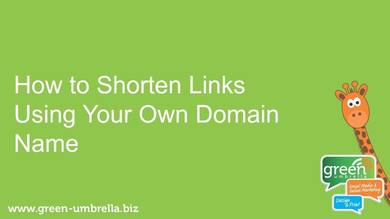 How to Shorten Links Using Your Own Domain Name