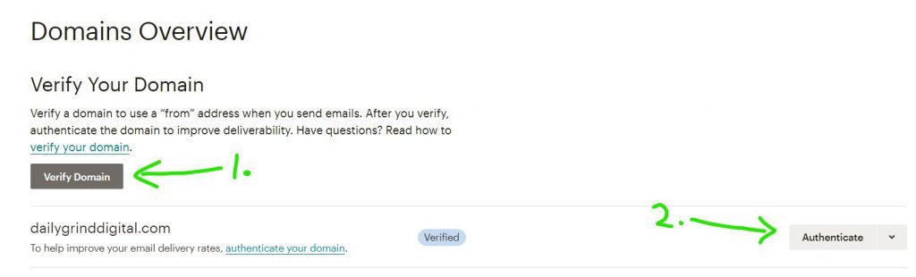 Verify and Authenticate Your Domain with MailChimp